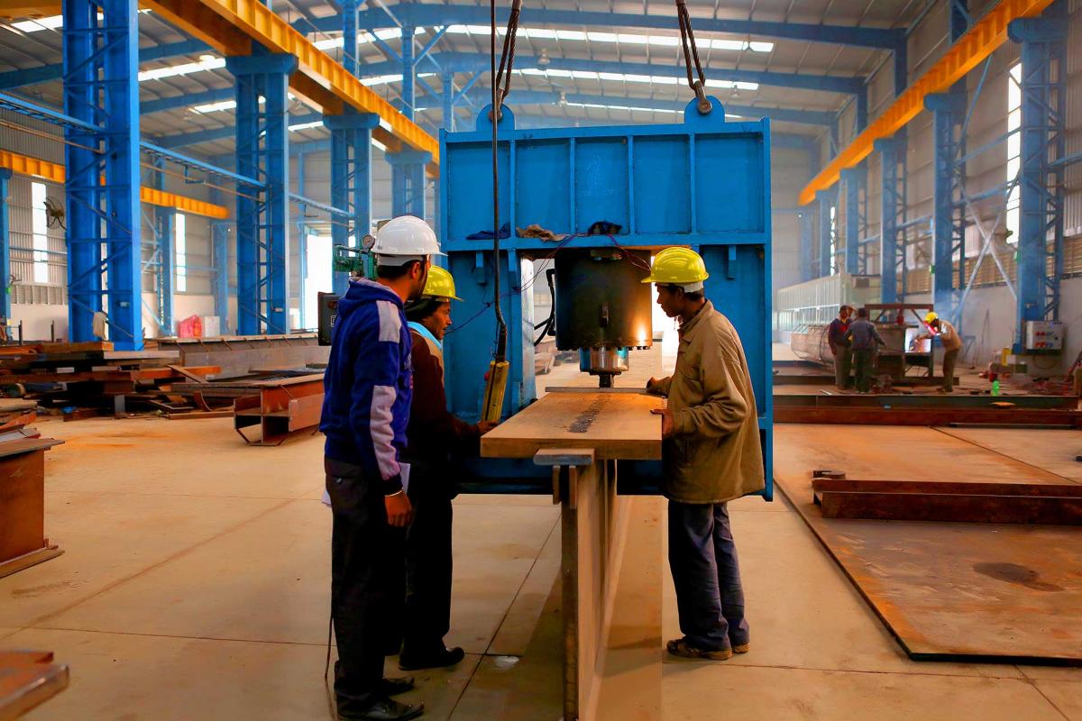 Beam Straightening Hydraulic Press